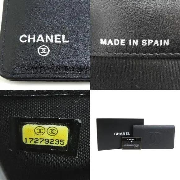 CHANEL Authentic Black Caviar Leather Wallet - Picture 5 of 5